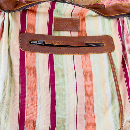 BEATRIZ MCDB + DIAMANTE STRAP - OOAK HUIPIL - CAFE - 15707