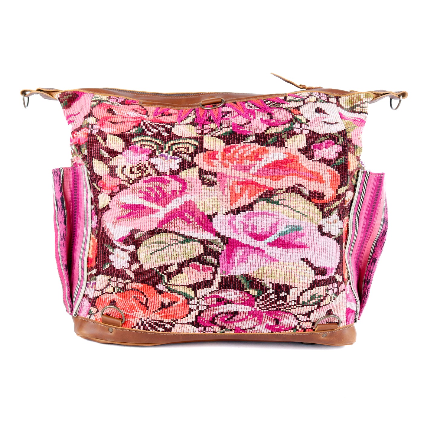 BEATRIZ CDB + DIAMANTE STRAP - OOAK HUIPIL - CAFE - NO. 15711