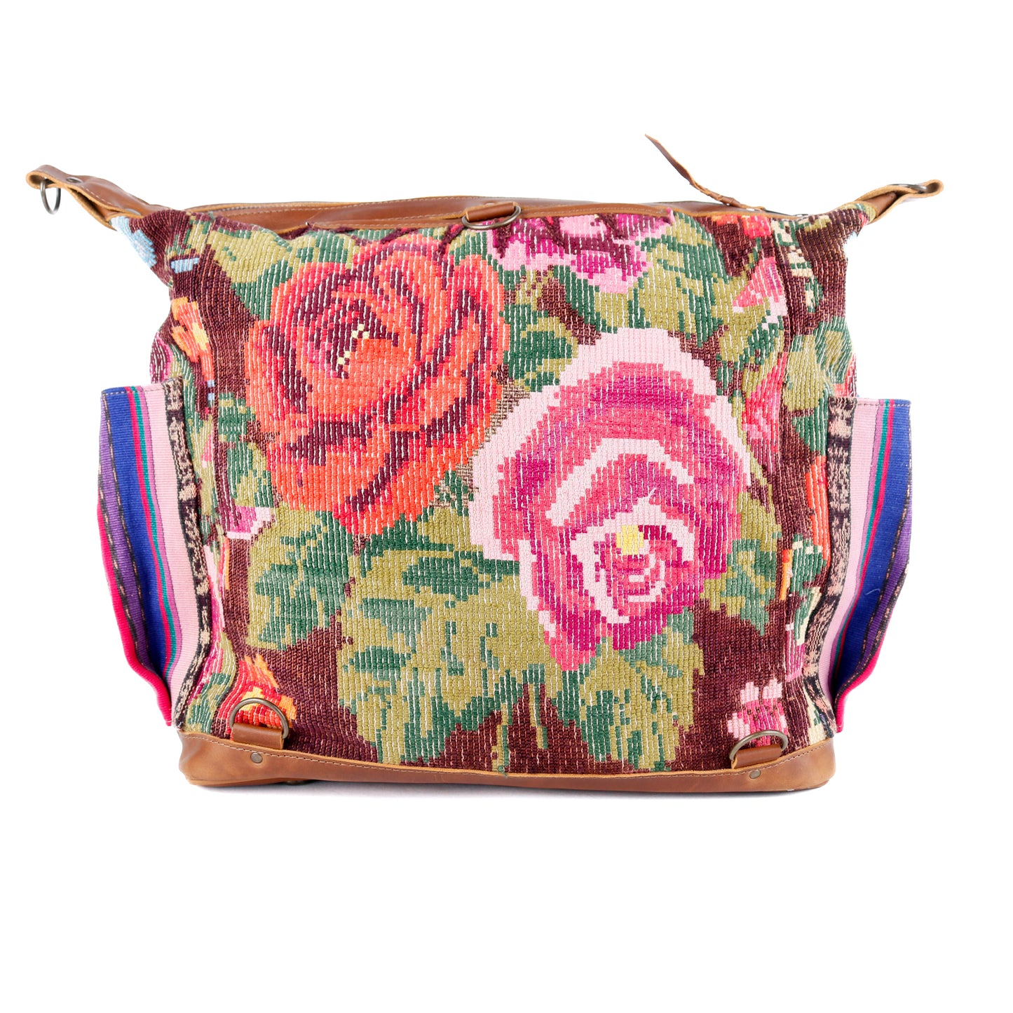 BEATRIZ CDB + DIAMANTE STRAP - OOAK HUIPIL - CAFE - NO. 15712