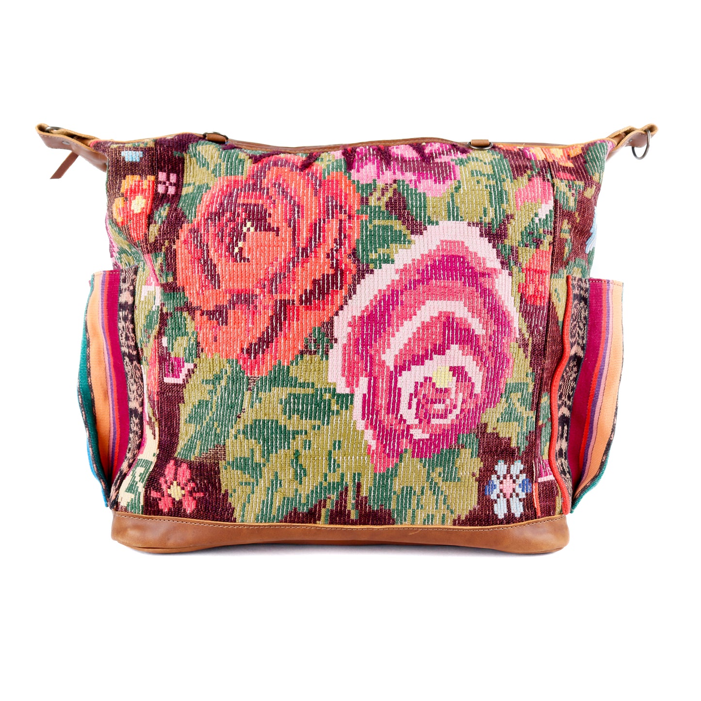 BEATRIZ CDB + DIAMANTE STRAP - OOAK HUIPIL - CAFE - NO. 15712