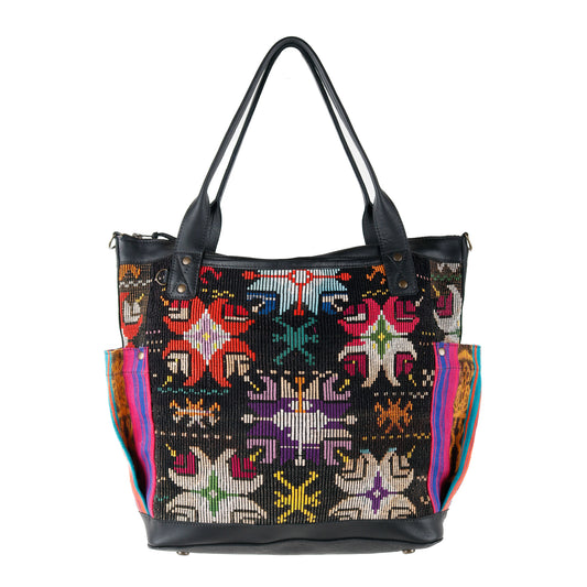 THE PERFECT BAG - OOAK HUIPIL - BLACK - NO. 15713