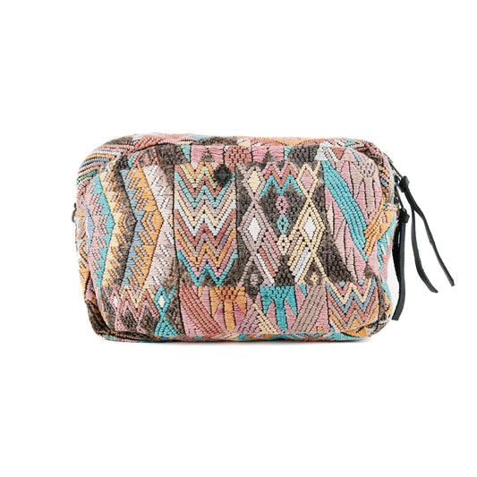 WANDER CROSSBODY BAG + STRAP SET - OOAK HUIPIL & CORTE - BLACK - NO. 15718