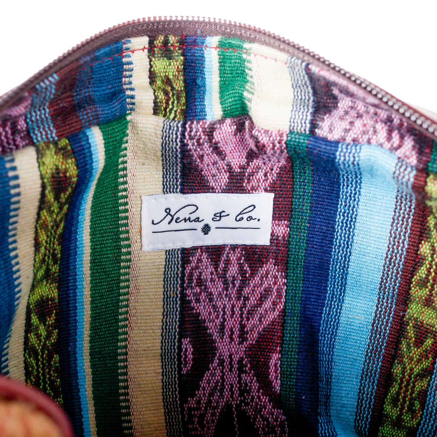 LARGE WANDER BAG SET - MEXICO TEXTILE - VINO TINTO - NO. 15849