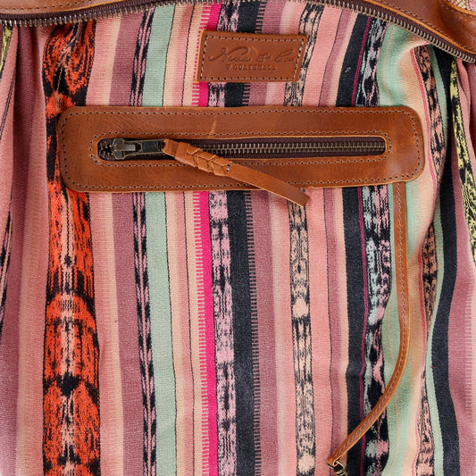 BEATRIZ MCDB + DIAMANTE STRAP - OOAK HUIPIL - CAFE -  NO. 16037