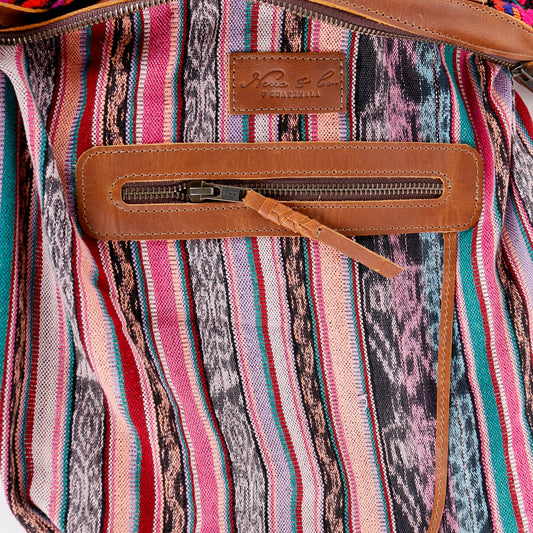 BEATRIZ MCDB + DIAMANTE STRAP - OOAK HUIPIL - CAFE -  NO. 16041