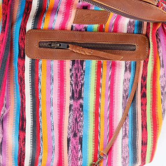 BEATRIZ MCDB + DIAMANTE STRAP - OOAK HUIPIL - CAFE -  NO. 16045