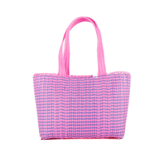 **CLOSEOUT** WOVEN UPCYCLED TOTE - MEDIUM - NO. 16095