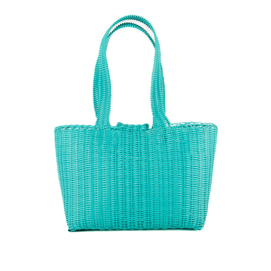**CLOSEOUT** WOVEN UPCYCLED TOTE - MEDIUM - NO. 16097