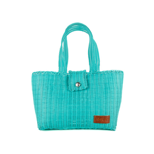 **CLOSEOUT** WOVEN UPCYCLED TOTE - MEDIUM - NO. 16097