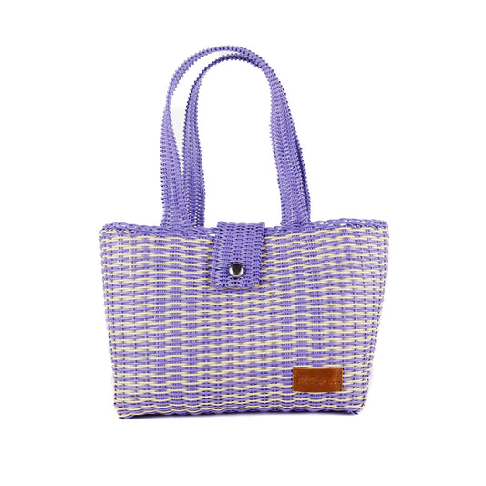 **CLOSEOUT** WOVEN UPCYCLED TOTE - MEDIUM - NO. 16098