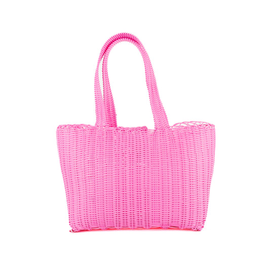 **CLOSEOUT** WOVEN UPCYCLED TOTE - MEDIUM - NO. 16100