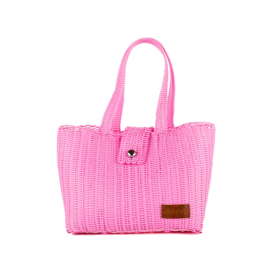 **CLOSEOUT** WOVEN UPCYCLED TOTE - MEDIUM - NO. 16100