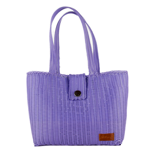 **CLOSEOUT** WOVEN UPCYCLED TOTE - LARGE - NO. 16109