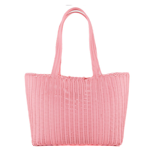 **CLOSEOUT** WOVEN UPCYCLED TOTE - LARGE - NO. 16110