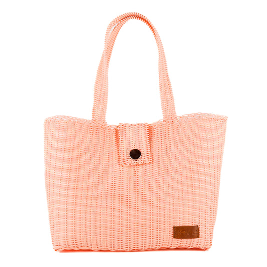 **CLOSEOUT** WOVEN UPCYCLED TOTE - LARGE - NO. 16112