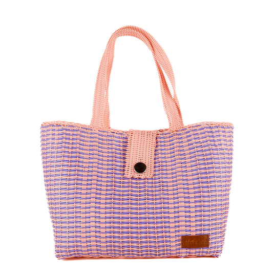 **CLOSEOUT** WOVEN UPCYCLED TOTE - LARGE - NO. 16119