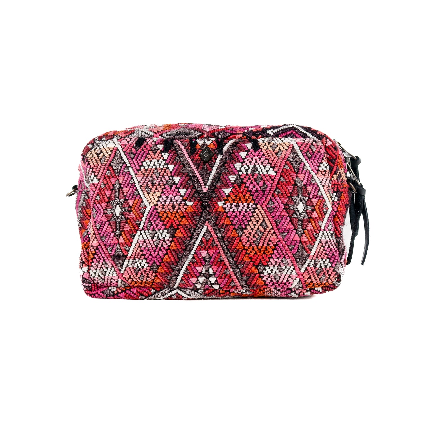 WANDER CROSSBODY BAG + STRAP SET - OOAK HUIPIL & CORTE - BLACK - NO. 16135