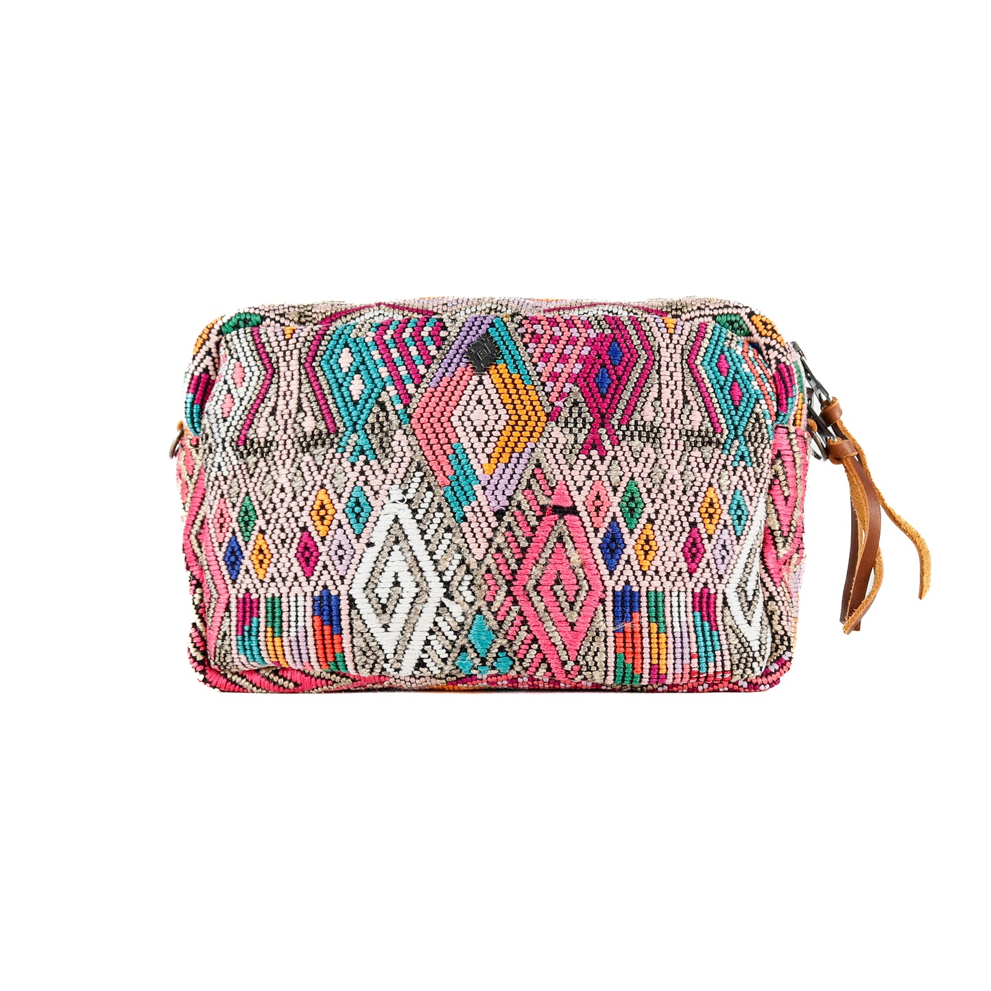 WANDER CROSSBODY BAG + STRAP SET - OOAK HUIPIL & CORTE - CAFE - NO. 16140