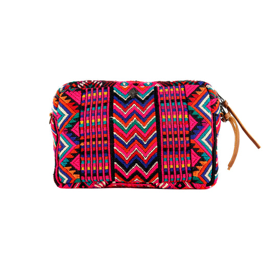 WANDER CROSSBODY BAG + STRAP SET - OOAK HUIPIL & CORTE - CAFE - NO. 16143