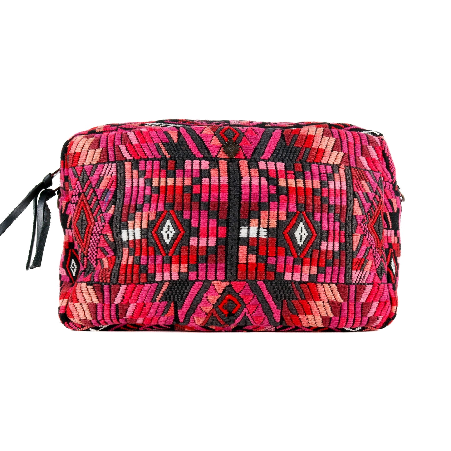 LARGE WANDER BAG + STRAP SET - OOAK HUIPIL & CORTE - BLACK - NO. 16156