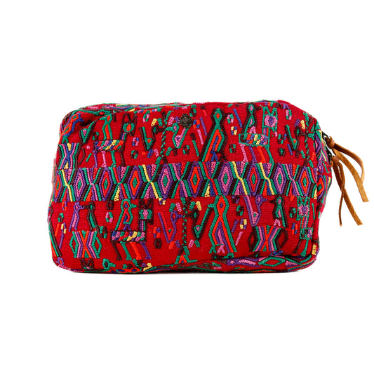 LARGE WANDER BAG + STRAP SET - OOAK HUIPIL & CORTE - CAFE - NO.16166