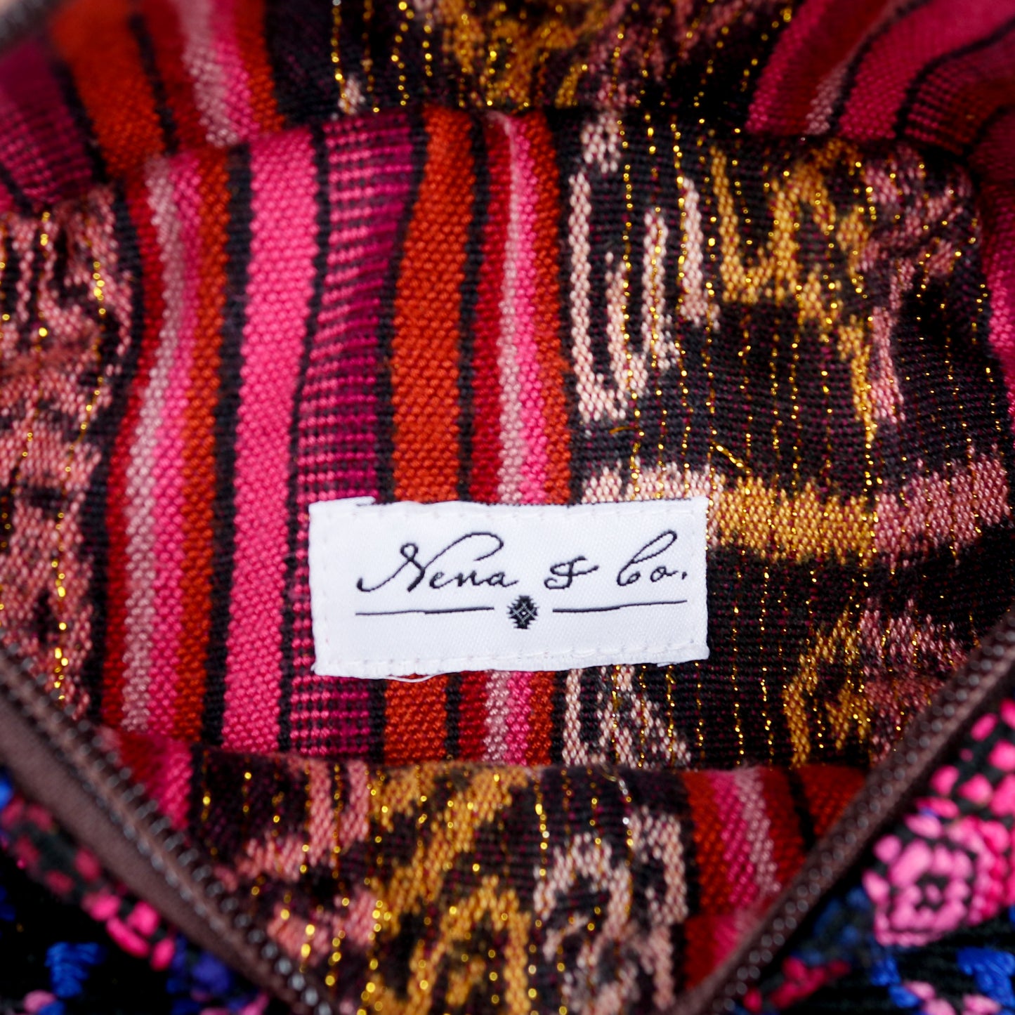 FANCY POUCH - OOAK HUIPIL - CAFE - NO. 16336