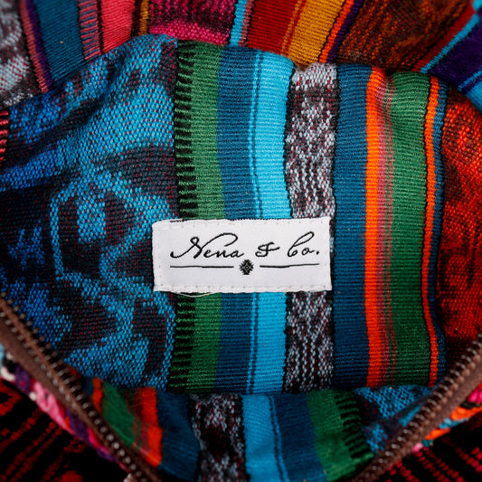 FANCY POUCH - OOAK HUIPIL - CAFE - NO. 16337