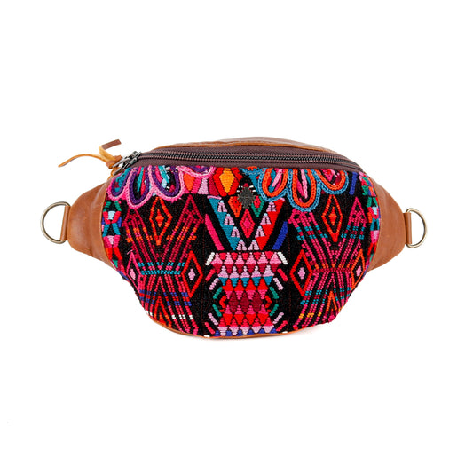 FANCY POUCH - OOAK HUIPIL - CAFE - NO. 16337