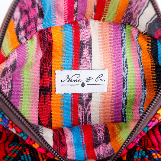 FANCY POUCH - OOAK HUIPIL - CAFE - NO. 16341