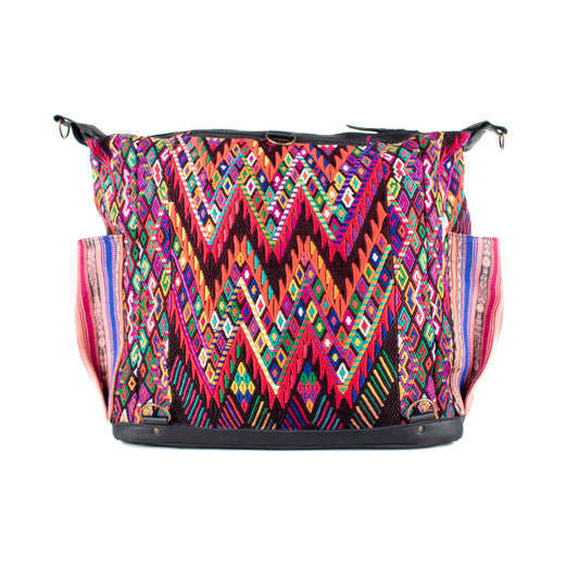 BEATRIZ CDB + DIAMANTE STRAP - OOAK HUIPIL - BLACK - NO. 16397