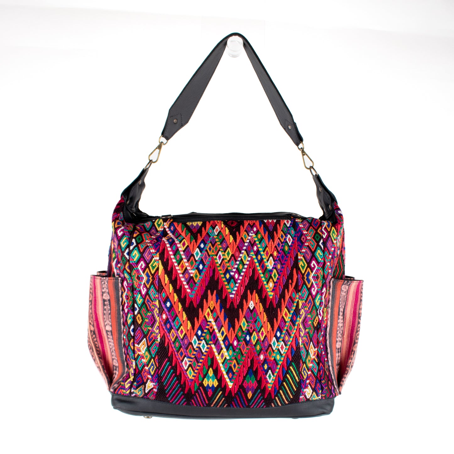 BEATRIZ CDB + DIAMANTE STRAP - OOAK HUIPIL - BLACK - NO. 16397