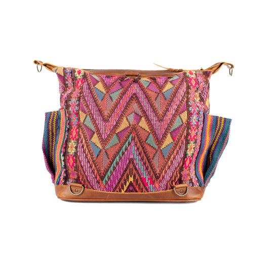 BEATRIZ MCDB + DIAMANTE STRAP - OOAK HUIPIL - CAFE -  NO. 16413