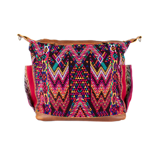 BEATRIZ CDB + DIAMANTE STRAP - OOAK HUIPIL - CAFE - NO. 16461