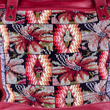 THE MEDIUM PERFECT BAG - OOAK HUIPIL - CHILI PEPPER - NO. 16642