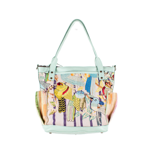 THE MEDIUM PERFECT BAG - OOAK HUIPIL - LUCITE - NO. 16643