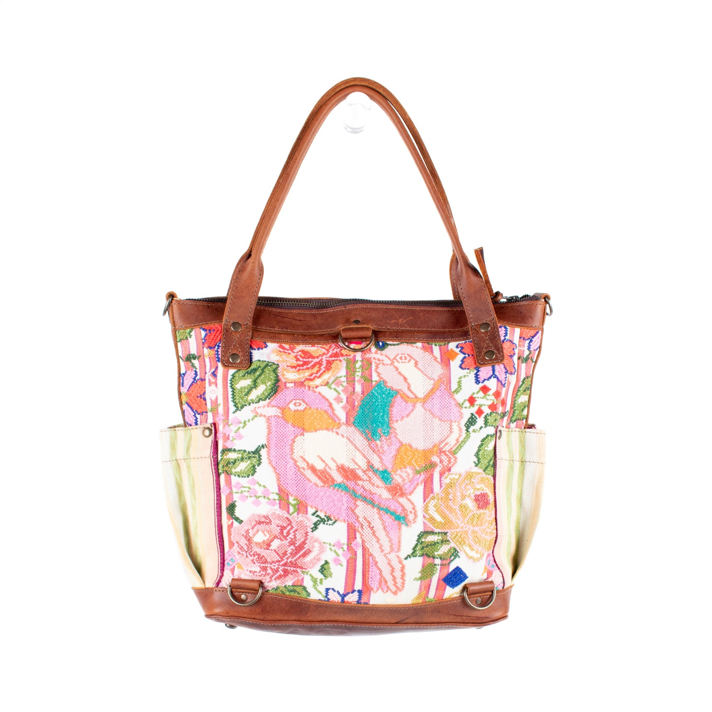 THE MEDIUM PERFECT BAG - OOAK HUIPIL - TERRACOTA - NO. 16646