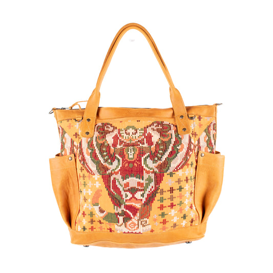 THE PERFECT BAG - OOAK HUIPIL - BUTTERSCOTCH - NO. 16648