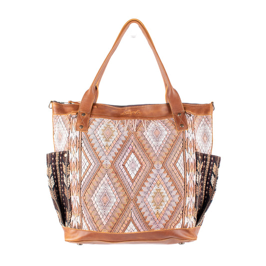 THE PERFECT BAG - OOAK HUIPIL - CAFE - NO. 16660