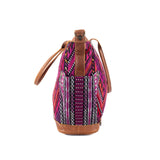 THE MEDIUM PERFECT BAG - OOAK HUIPIL - CAFE - NO. 16666