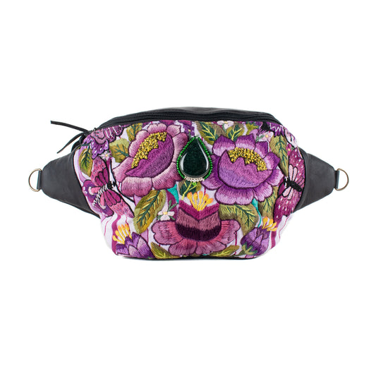 EL DON MANNY PACK WITH JADE - OOAK HUIPIL - BLACK - NO. 16724