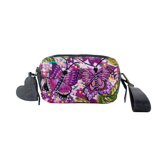 ESSENTIALS BAG - OOAK MARIPOSA HUIPIL - BLACK - NO. 16725