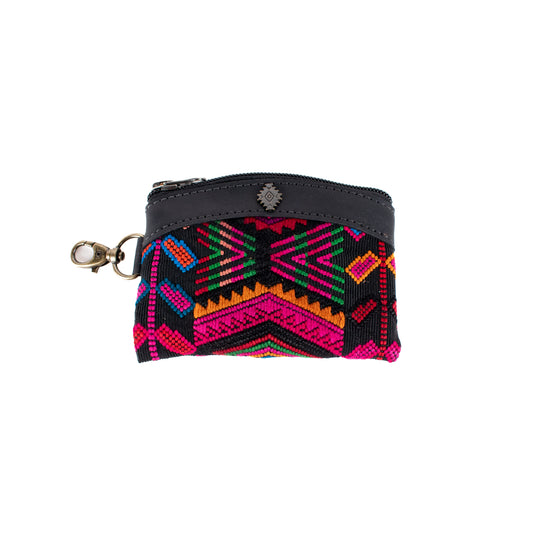 COIN PURSE - OOAK HUIPIL - BLACK - NO. 16732