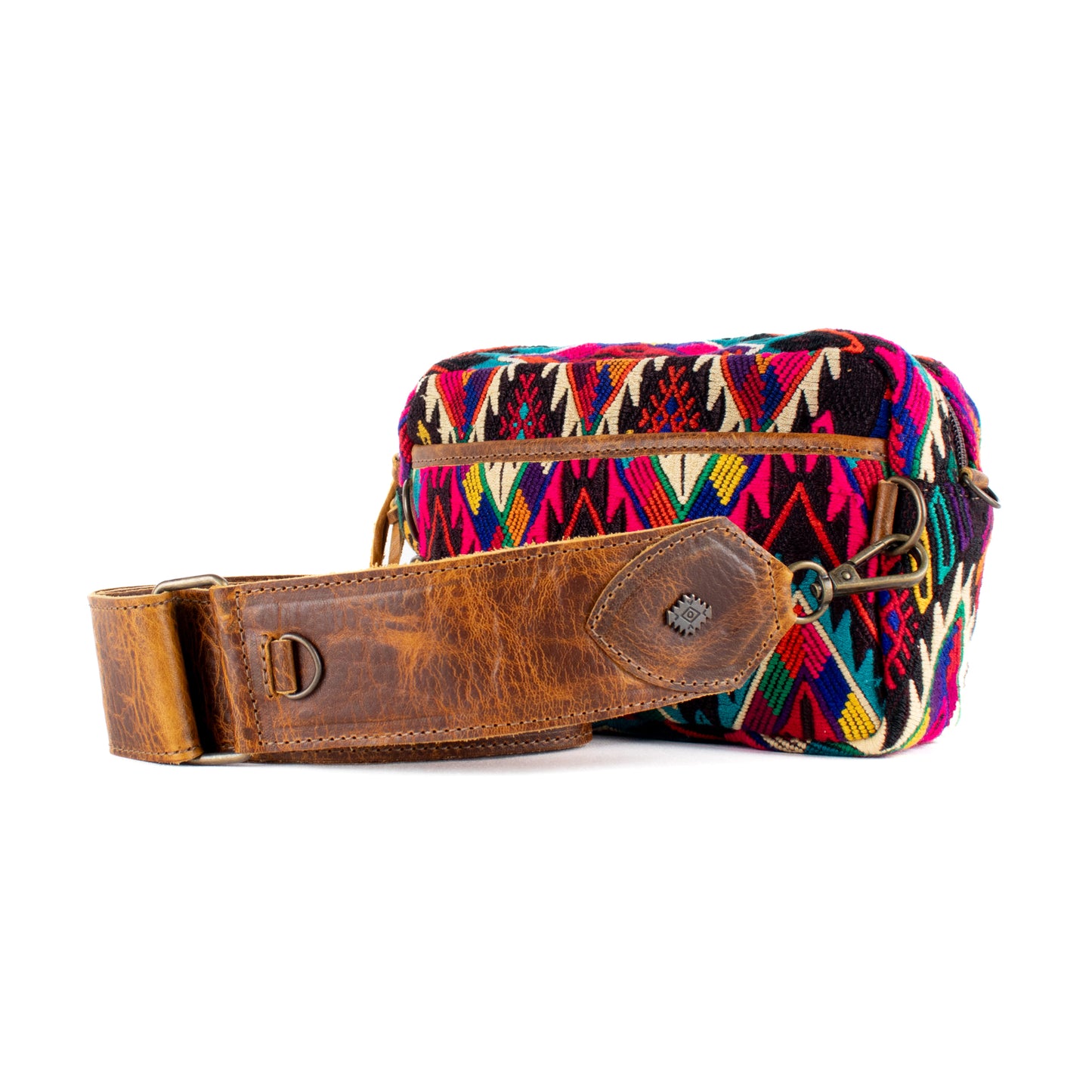 WANDER CROSSBODY BAG + STRAP SET - OOAK HUIPIL - HONEY - NO. 16743