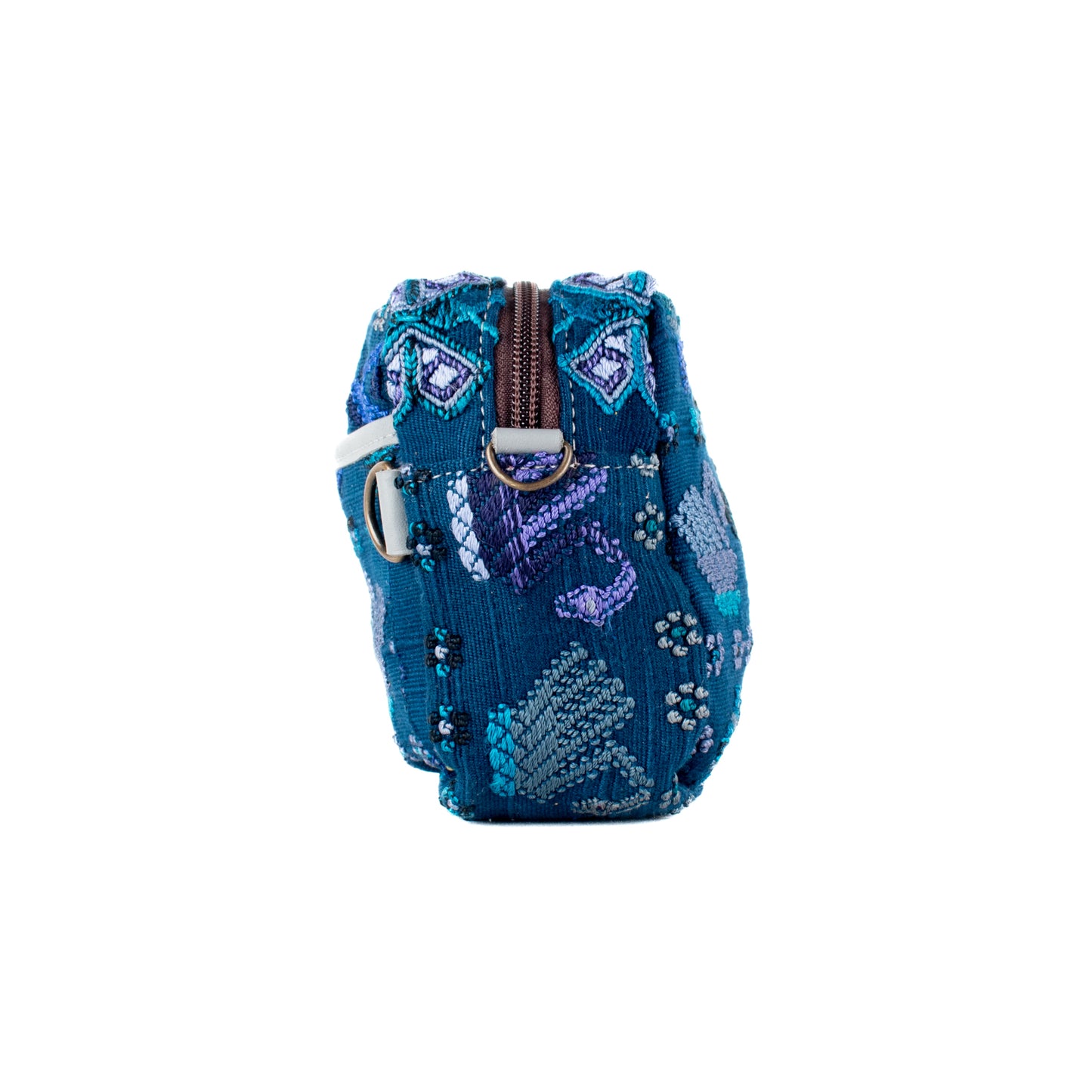 WANDER CROSSBODY BAG + STRAP SET - OOAK HUIPIL - PLATINUM - NO. 16744