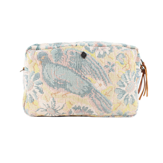 LARGE WANDER BAG + STRAP SET - OOAK HUIPIL - CAFE - NO. 16774