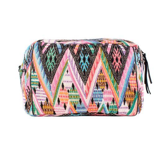 LARGE WANDER BAG + STRAP SET - OOAK HUIPIL - BLACK - NO. 16787