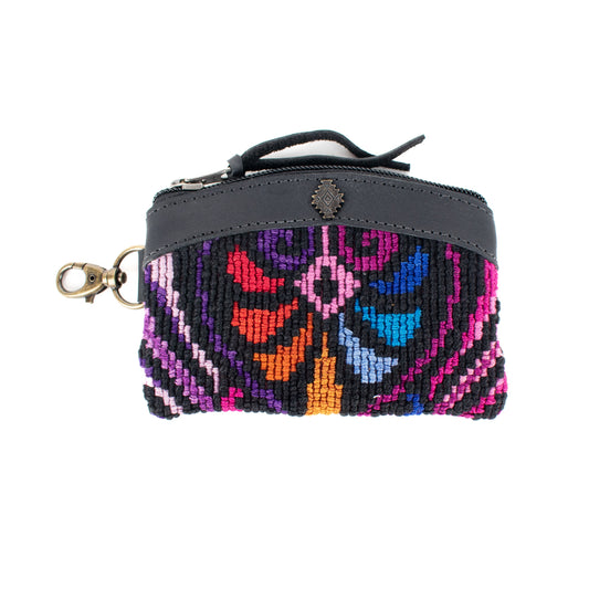 COIN PURSE - OOAK HUIPIL - BLACK - NO. 16913