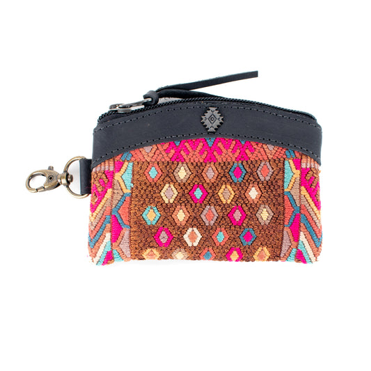COIN PURSE - OOAK HUIPIL - BLACK - NO. 16915