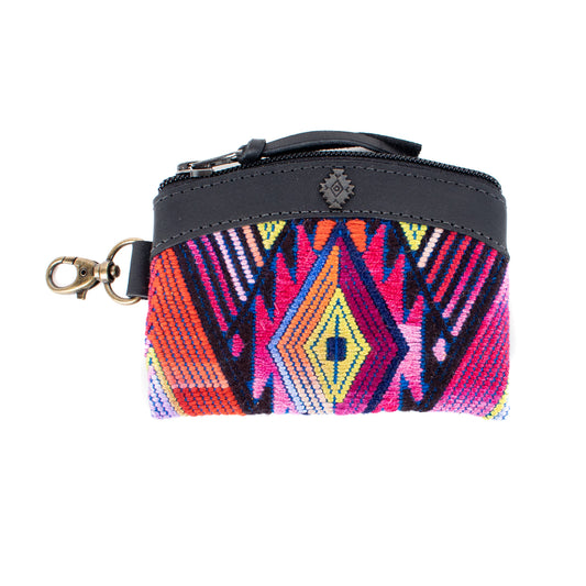 COIN PURSE - OOAK HUIPIL - BLACK - NO. 16917