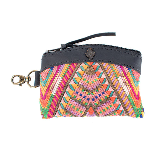 COIN PURSE - OOAK HUIPIL - BLACK - NO. 16918
